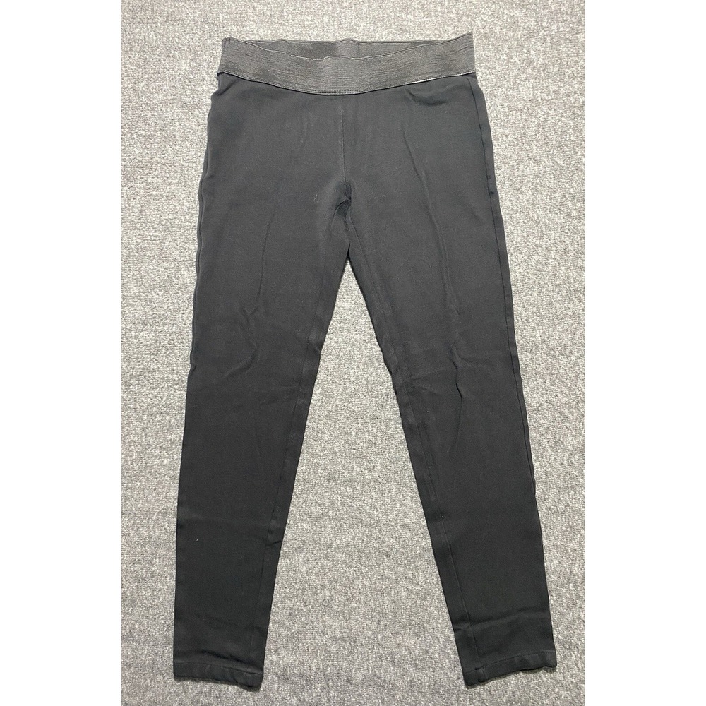 Ann Taylor Leggings Black Ankle Length Elastic Waist Mid Rise Size S
